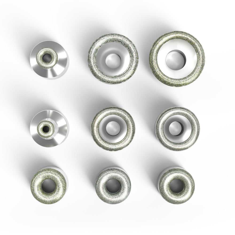 9er Set Mikrodermabrasions-Aufsätze/-Spots für die Aquafacial-Behandlung